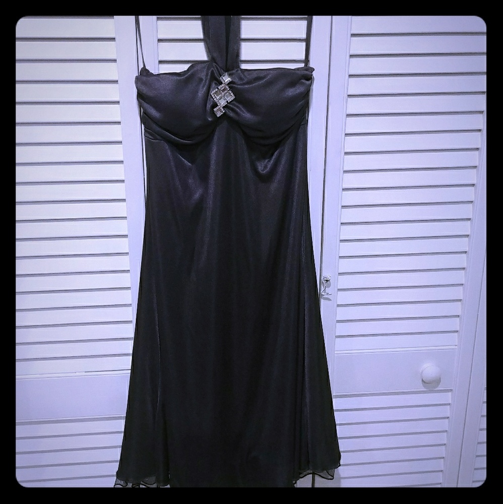 Bandeau style halter dress